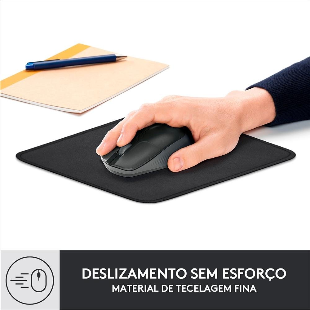 Mousepad Studio Series Logitech Portátil, 230x200mm, Antiderrapante, Resistente a Derramamentos, Grafite - 956-000035 - view 2