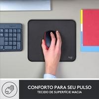 Mousepad Studio Series Logitech Portátil, 230x200mm, Antiderrapante, Resistente a Derramamentos, Grafite - 956-000035