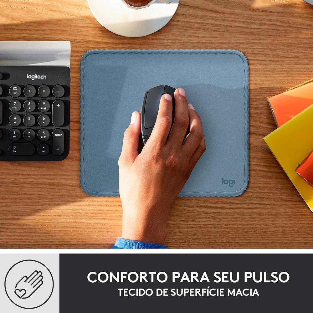 Mousepad ( Balão.info) Series ( Balão.info) Portátil, 230x200mm, Antiderrapante, Resistente a Derramamentos, Azul - 956-( Balão.info - view 6
