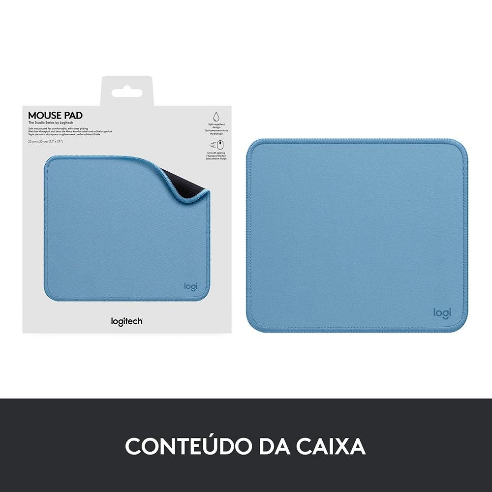 Mousepad ( Balão.info) Series ( Balão.info) Portátil, 230x200mm, Antiderrapante, Resistente a Derramamentos, Azul - 956-( Balão.info - view 8