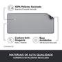 Mousepad Desk Mat Logitech Studio Series, Grande 300x700mm, Antiderrapante, Design Resistente a Respingos, Cinza - 956-000047