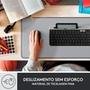 Mousepad Desk Mat Logitech Studio Series, Grande 300x700mm, Antiderrapante, Design Resistente a Respingos, Cinza - 956-000047