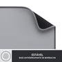 Mousepad Desk Mat Logitech Studio Series, Grande 300x700mm, Antiderrapante, Design Resistente a Respingos, Cinza - 956-000047