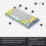 Teclado Mecânico Sem Fio Logitech POP Keys, Switch Brown, Bluetooth, Teclas Emoji Personalizáveis, USB, Daydream - 920-010711