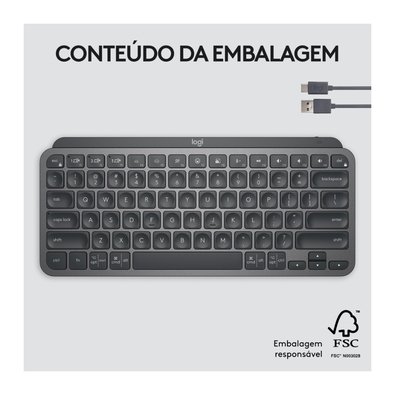Teclado Sem Fio Logitech MX Keys Mini | KaBuM!