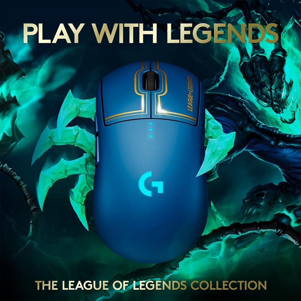Mouse S/Fio Logitech G-PRO LeagueOfLegends |KaBuM!