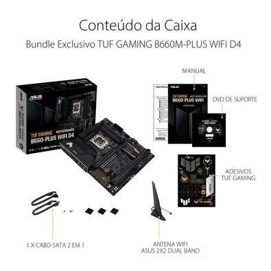 Placa Mãe Asus TUF Gaming B660-PLUS Wi-Fi D4, Intel LGA 1700 B660