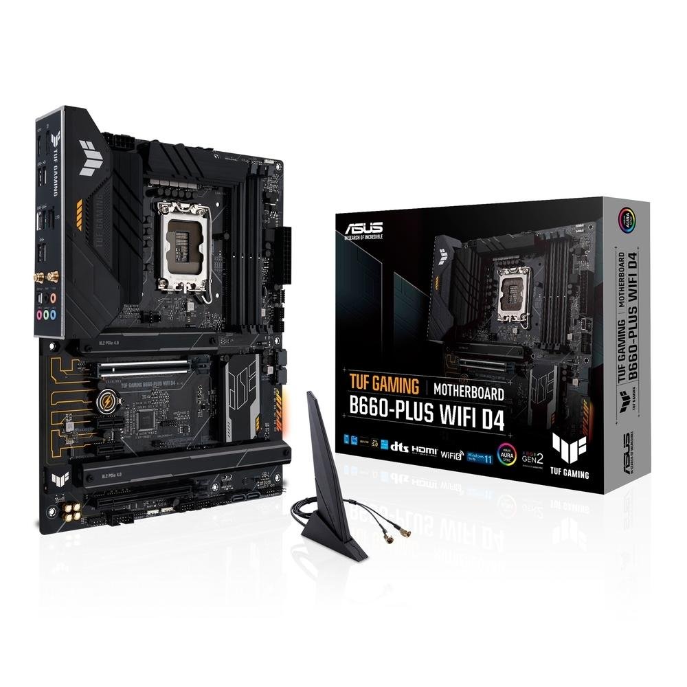 Placa Mãe Asus TUF Gaming B660-PLUS Wi-Fi D4, Intel LGA 1700 B660