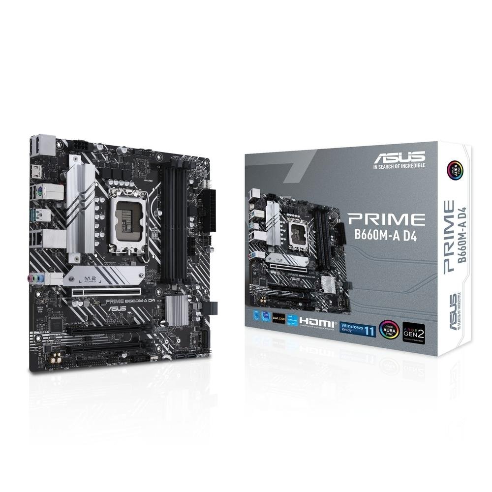 ASUS B660M-A D4 マザーボード Intel LGA1700 Placa Mãe Asus Prime B660M-A D4 | KaBuM!