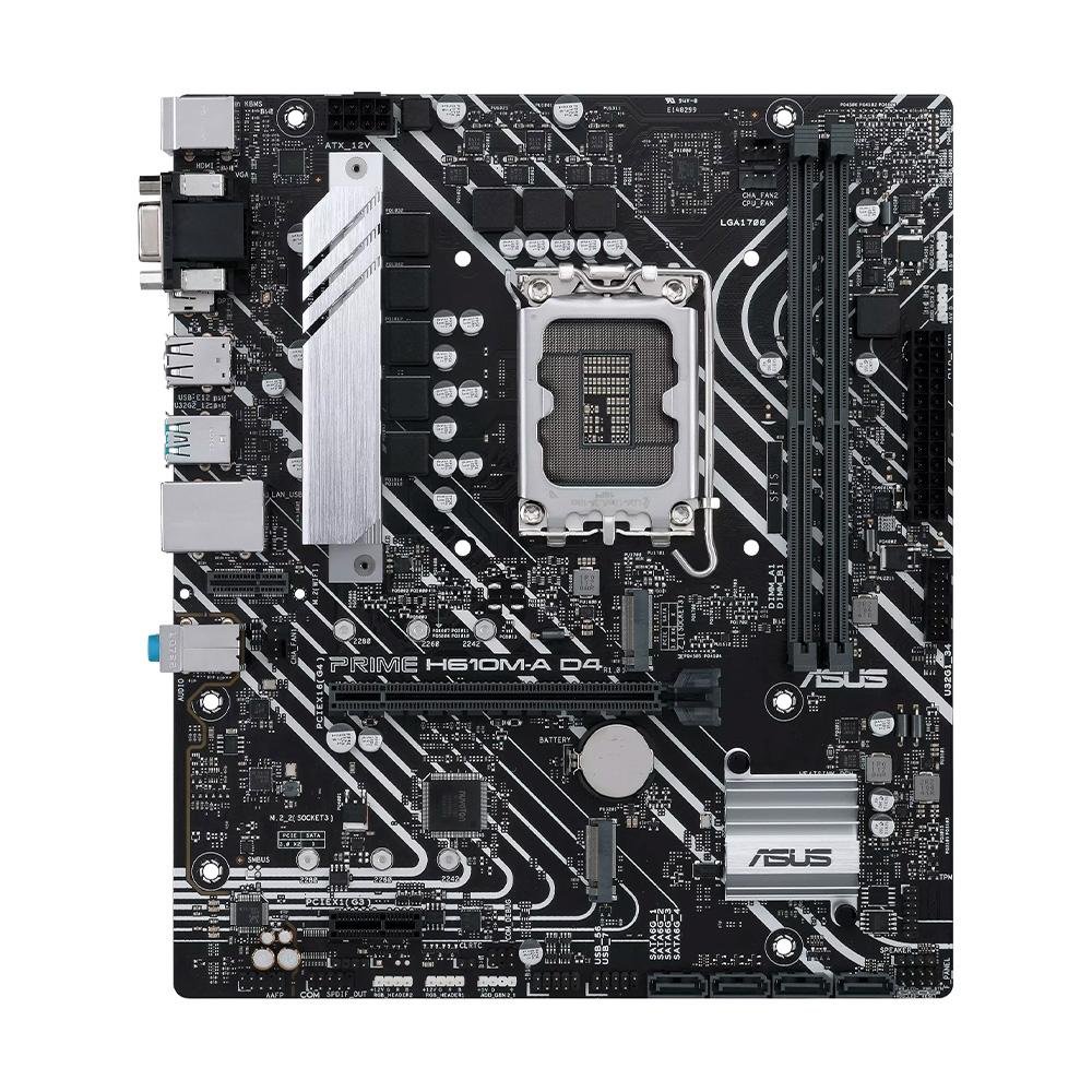 Placa-Mãe ASUS Prime H610M-A D4, LGA 1700 H610, mATX, DDR4, Preto - 90MB19P0-M0EAY0 - view 2