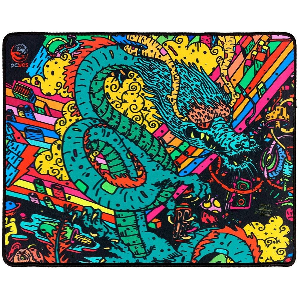 Mouse Pad Gamer SpeedDrago Azul KaBuM