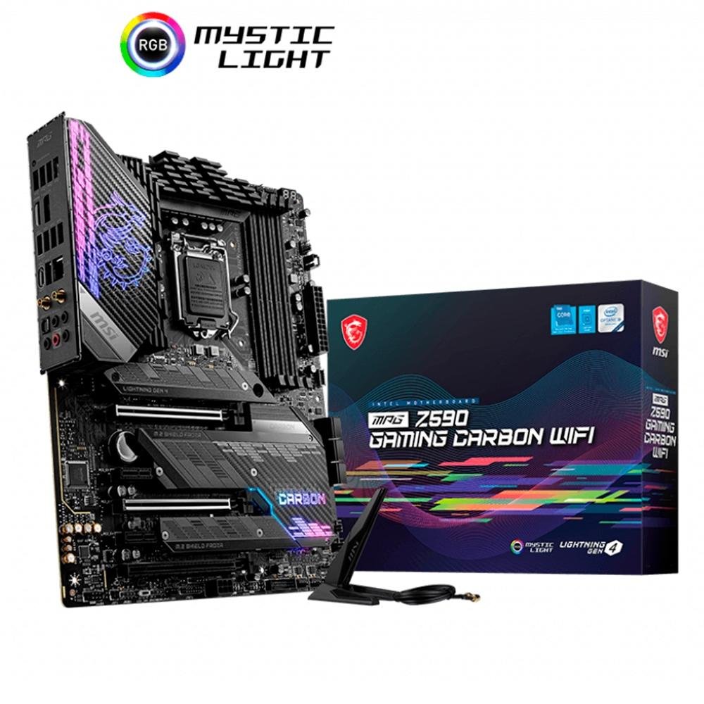 ma.mi Placa Mãe MSI MPG Z590 Gaming Carbon, Intel LGA 1200, ATX, DDR4