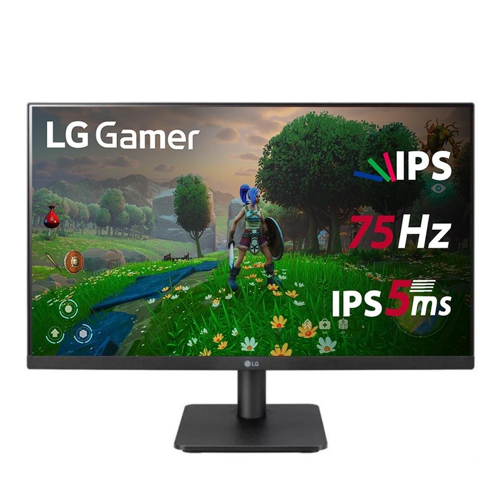 Monitor Gamer LG 23.8", 75Hz, Full HD, IPS, HDMI, VESA, FreeSync, Sem Bordas, Preto - 24MP400-B Monitor Gamer LG 23.8", 75Hz, Full HD, IPS, HDMI, VESA, FreeSync, Sem Bordas, Preto - 24MP400-B