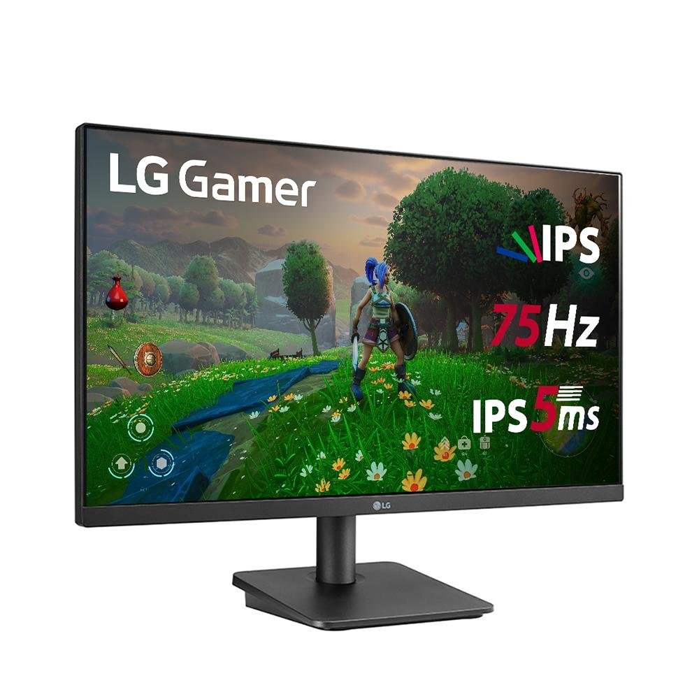 Imagem 12 de 17 do produto Monitor Gamer LG 23.8", 75Hz, Full HD, IPS, HDMI, VESA, FreeSync, Sem Bordas, Preto - 24MP400-B