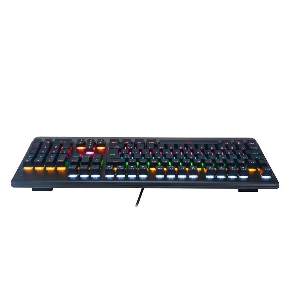 Teclado mecânico RGB para jogos Teclado Mecânico Gamer Bright Titanium, RGB, Anti-Ghosting