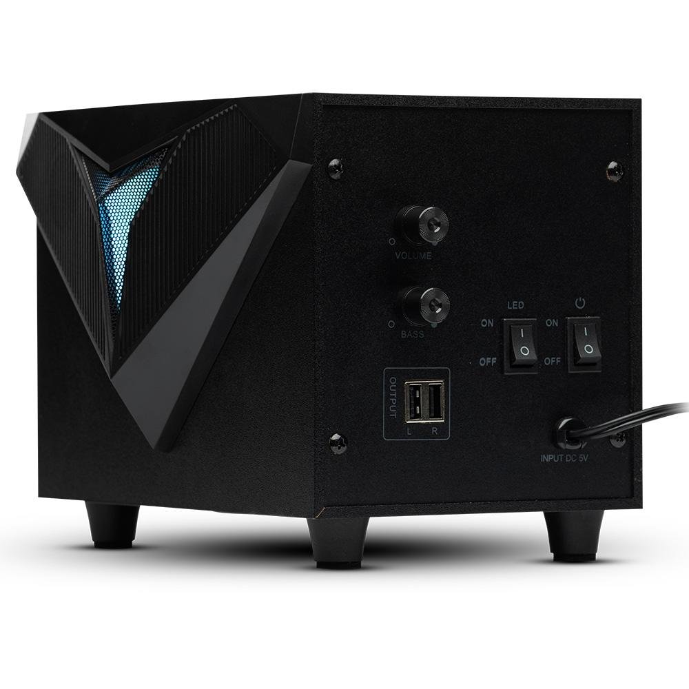 Caixa de Som Subwoofer Gamer Husky Gaming Frost 100, 11W RMS, RGB, USB, Preto - HGMK012 Caixa de Som Subwoofer Gamer Husky Gaming Frost 100, 11W RMS, RGB, USB, Preto - HGMK012