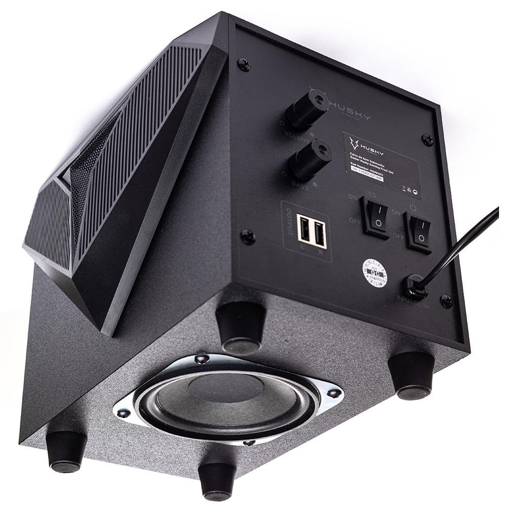 Caixa de Som Subwoofer Gamer Husky Gaming Frost 100, 11W RMS, RGB, USB, Preto - HGMK012 Caixa de Som Subwoofer Gamer Husky Gaming Frost 100, 11W RMS, RGB, USB, Preto - HGMK012