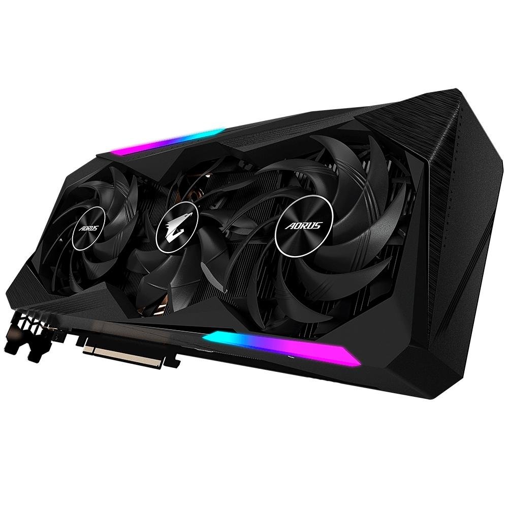 Imagem 3 de 10 do produto Placa de Vídeo RX 6900 XT Master 16G Gigabyte Aorus AMD Radeon, rev.2.0, 16GB GDDR6, RGB - GV-R69XTAORUS M-16GD