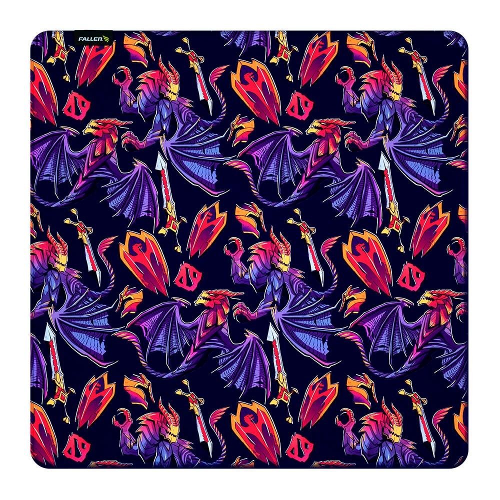 Mousepad Gamer Fallen Dota2 Dragon Set Speed+, Grande 450x450mm - MP-FN-DO-DS-SM-GR