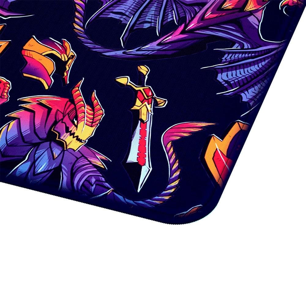 Imagem 2 de 5 do produto Mousepad Gamer Fallen Dota2 Dragon Set Speed+, Grande 450x450mm - MP-FN-DO-DS-SM-GR