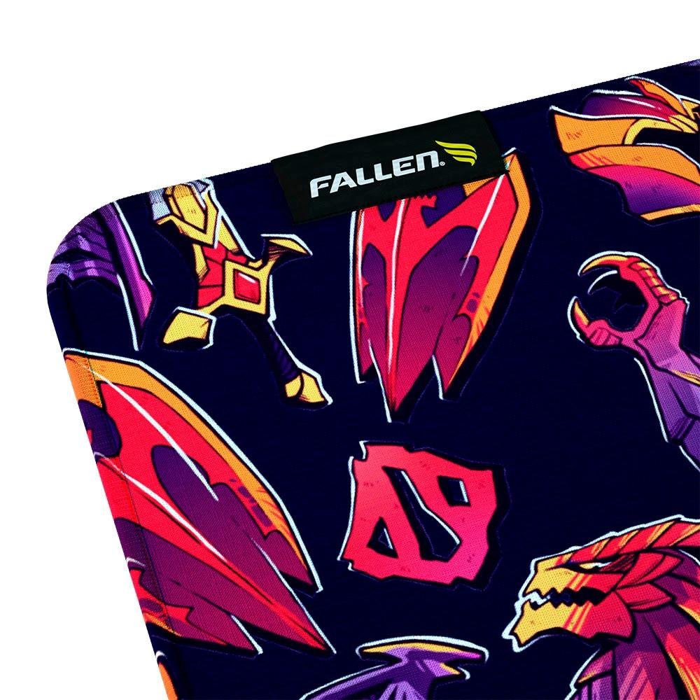 Imagem 3 de 5 do produto Mousepad Gamer Fallen Dota2 Dragon Set Speed+, Grande 450x450mm - MP-FN-DO-DS-SM-GR