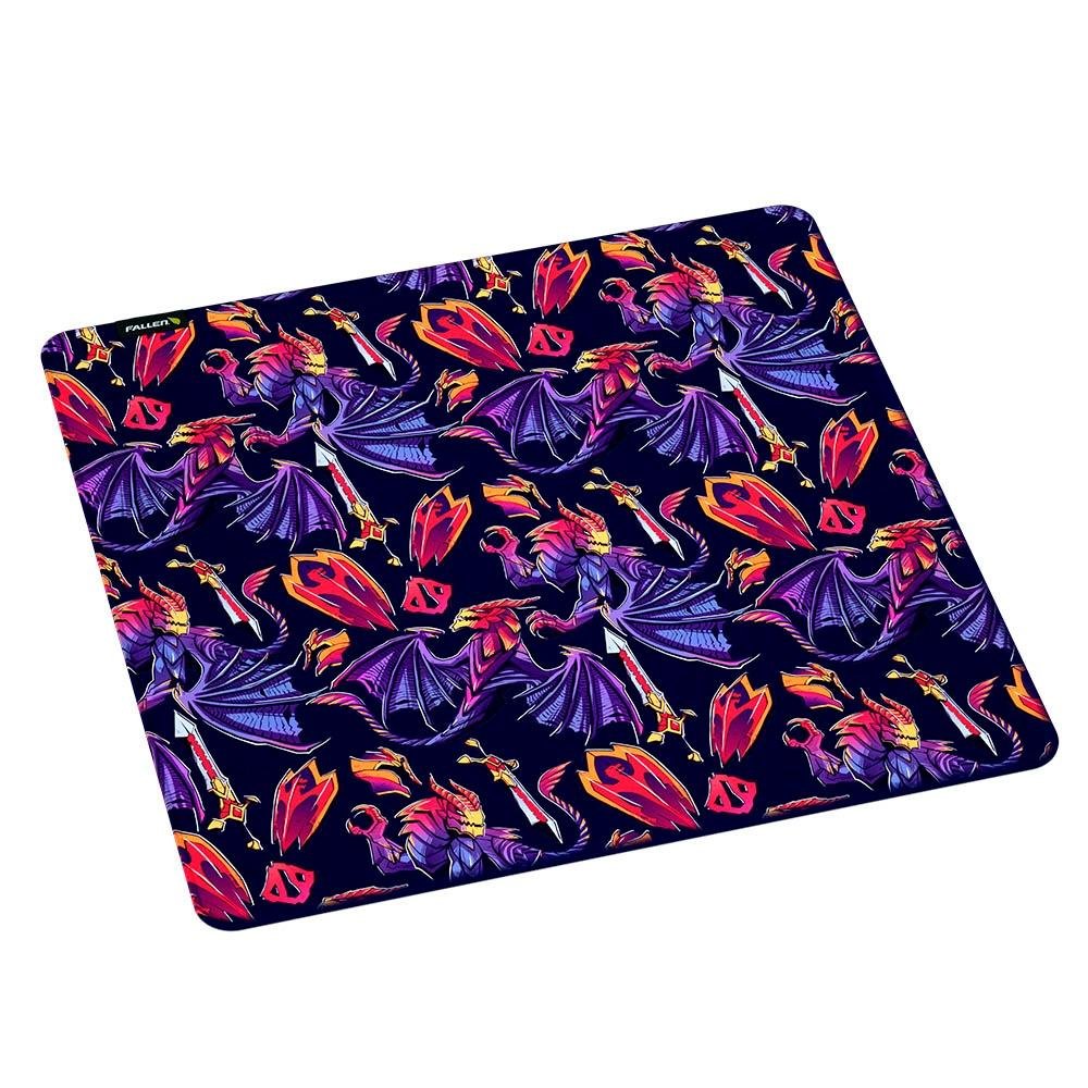Imagem 4 de 5 do produto Mousepad Gamer Fallen Dota2 Dragon Set Speed+, Grande 450x450mm - MP-FN-DO-DS-SM-GR