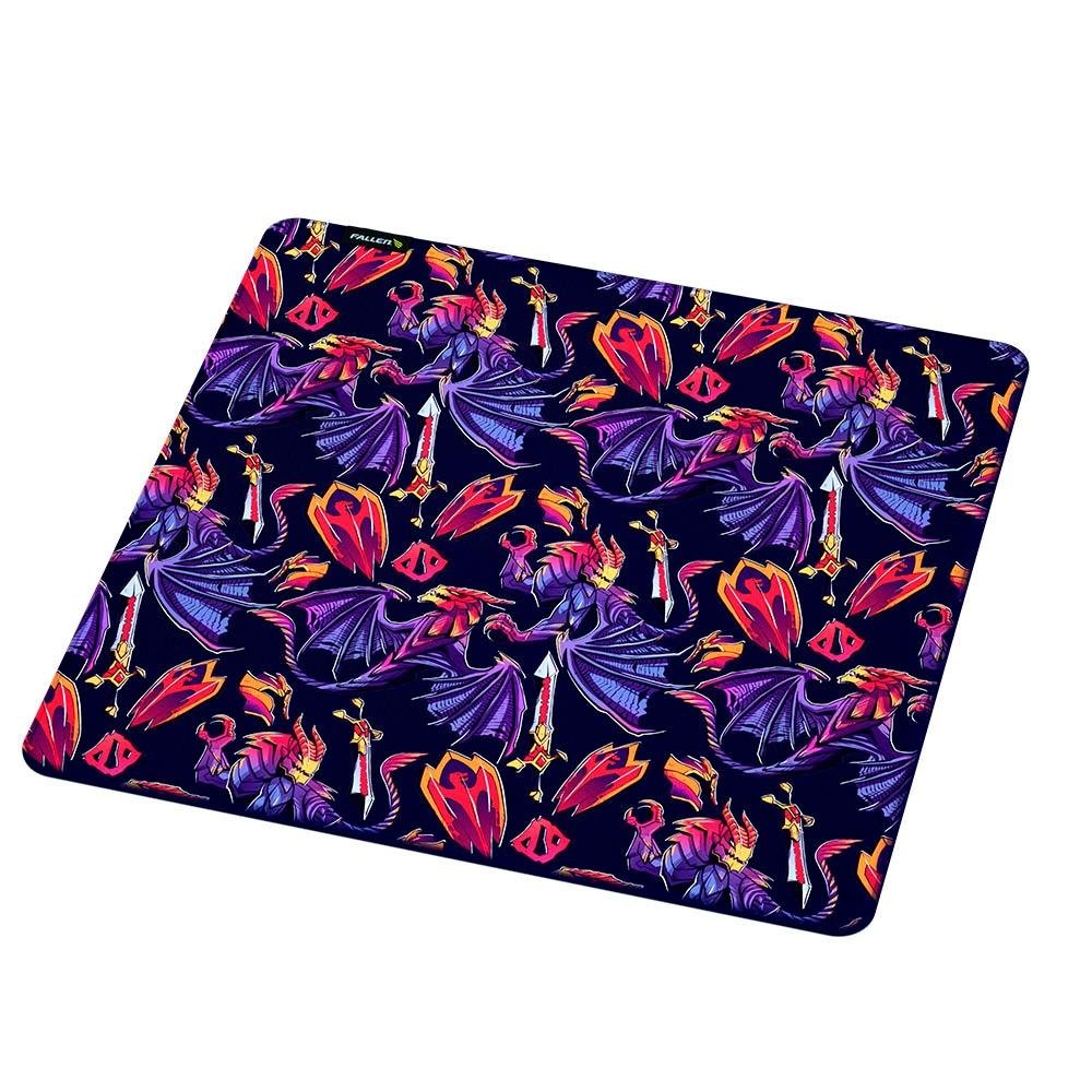 Imagem 5 de 5 do produto Mousepad Gamer Fallen Dota2 Dragon Set Speed+, Grande 450x450mm - MP-FN-DO-DS-SM-GR