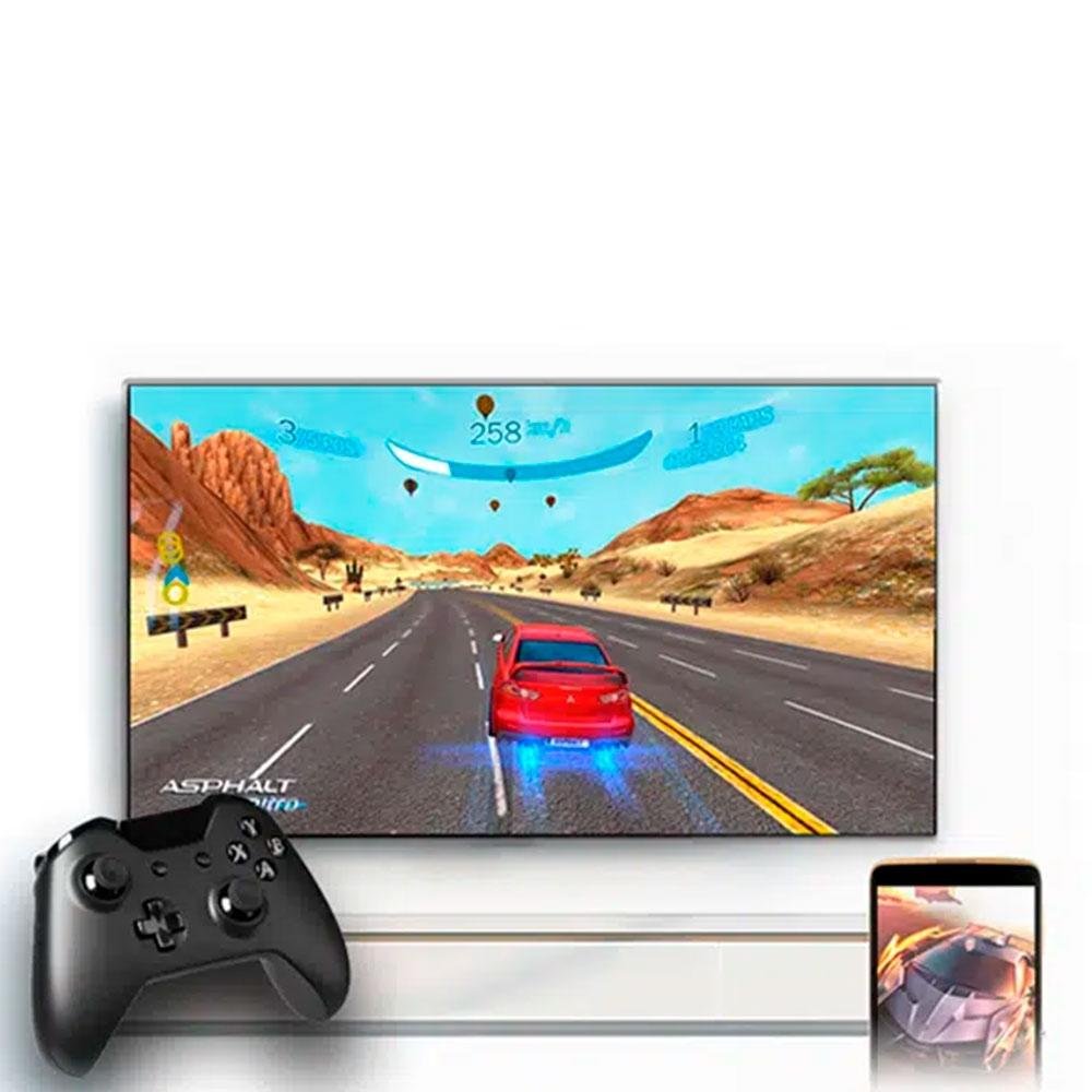 Smart TV TCL 55 Polegadas Google LED 4K UHD, 3 HDMI, 2 USB, Bluetooth, Wi-Fi, Google Assistente, Preto - 55P725