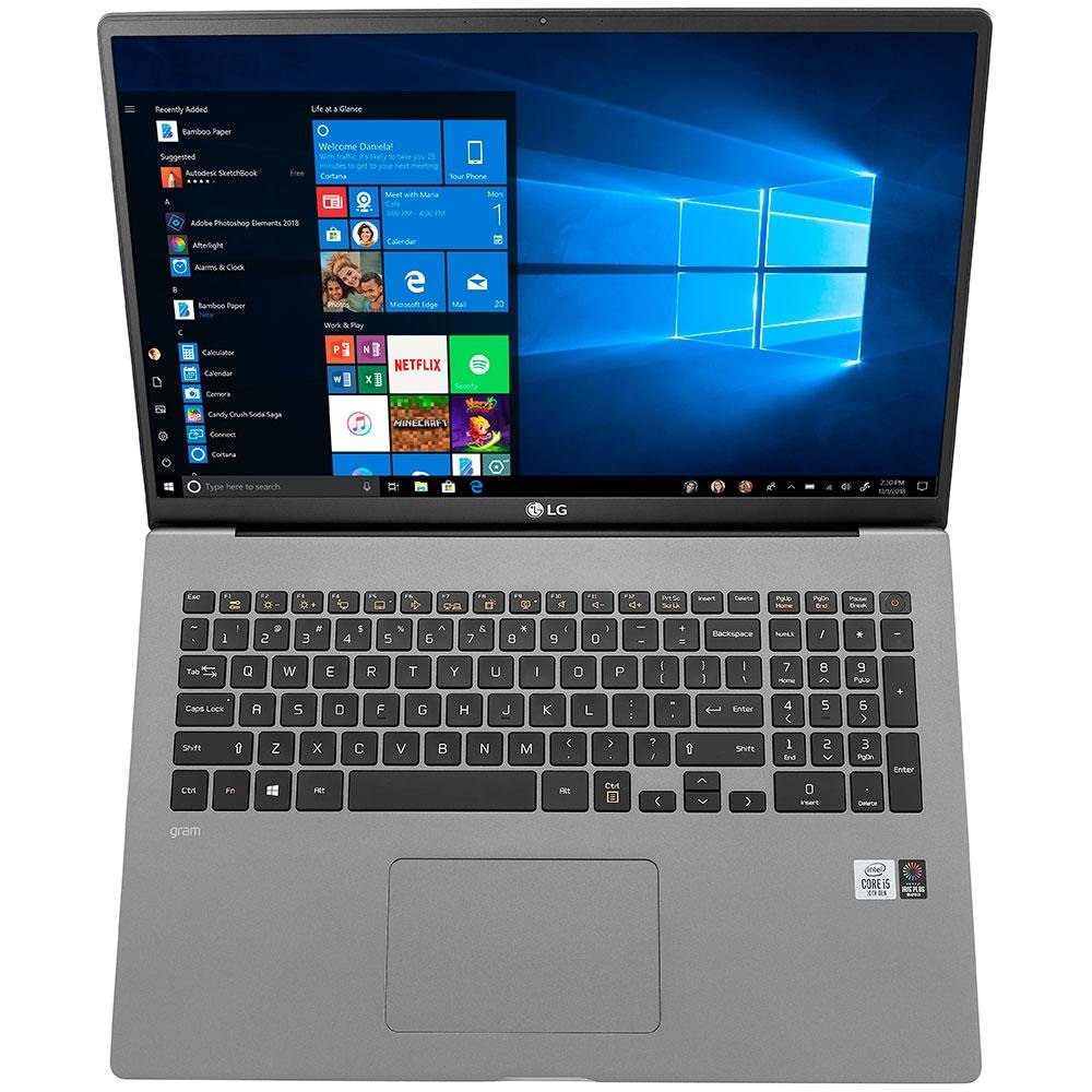 Notebook LG Gram Intel Core i5-1035G7, 8GB, 256GB SSD, 17 IPS Full HD, Windows 10 Home, Titanio - 17Z90N-VBJ51P2