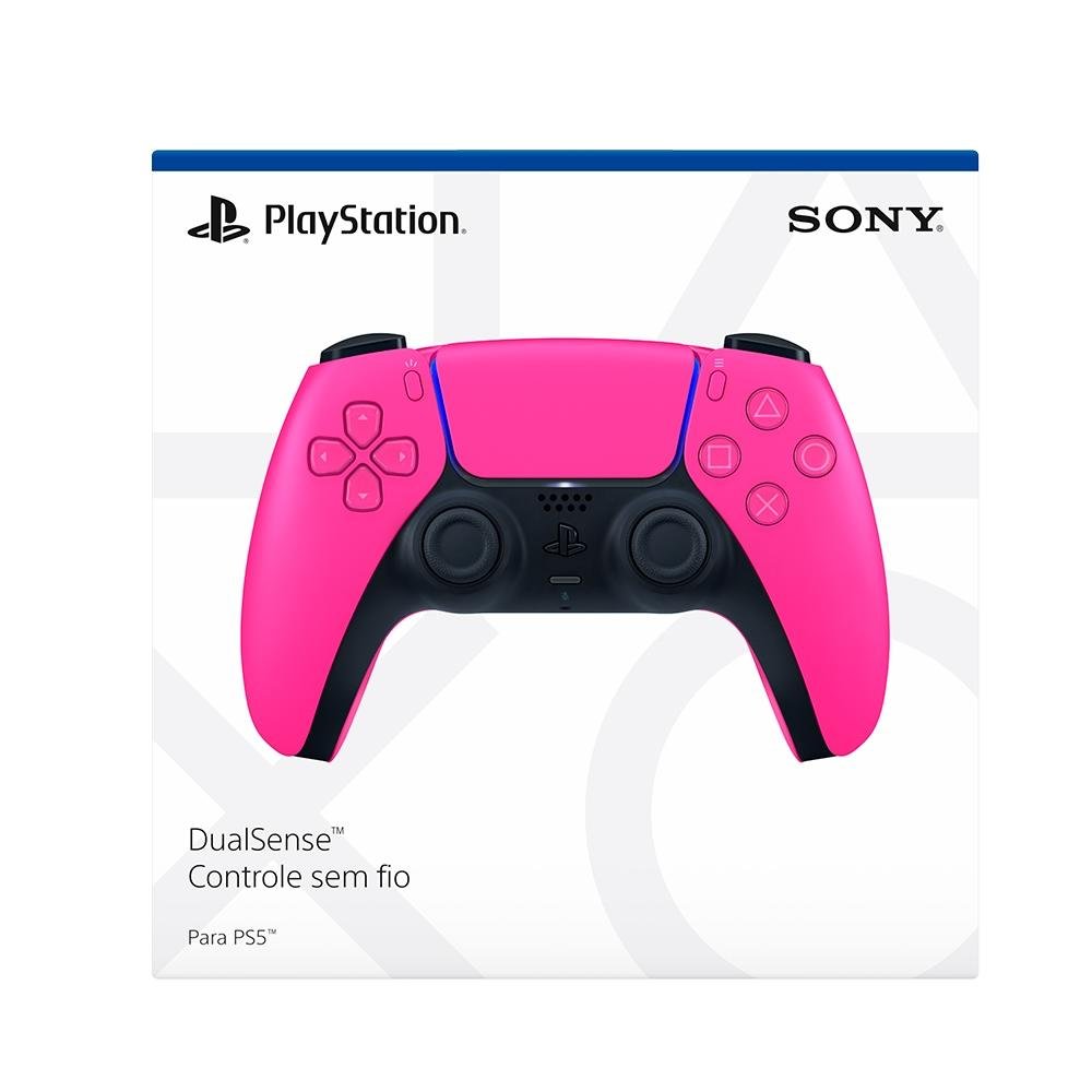 Controle Sony DualSense PS5, Sem Fio, Nova Pink - 3006455 Controle Sony DualSense PS5, Sem Fio, Nova Pink - 3006455