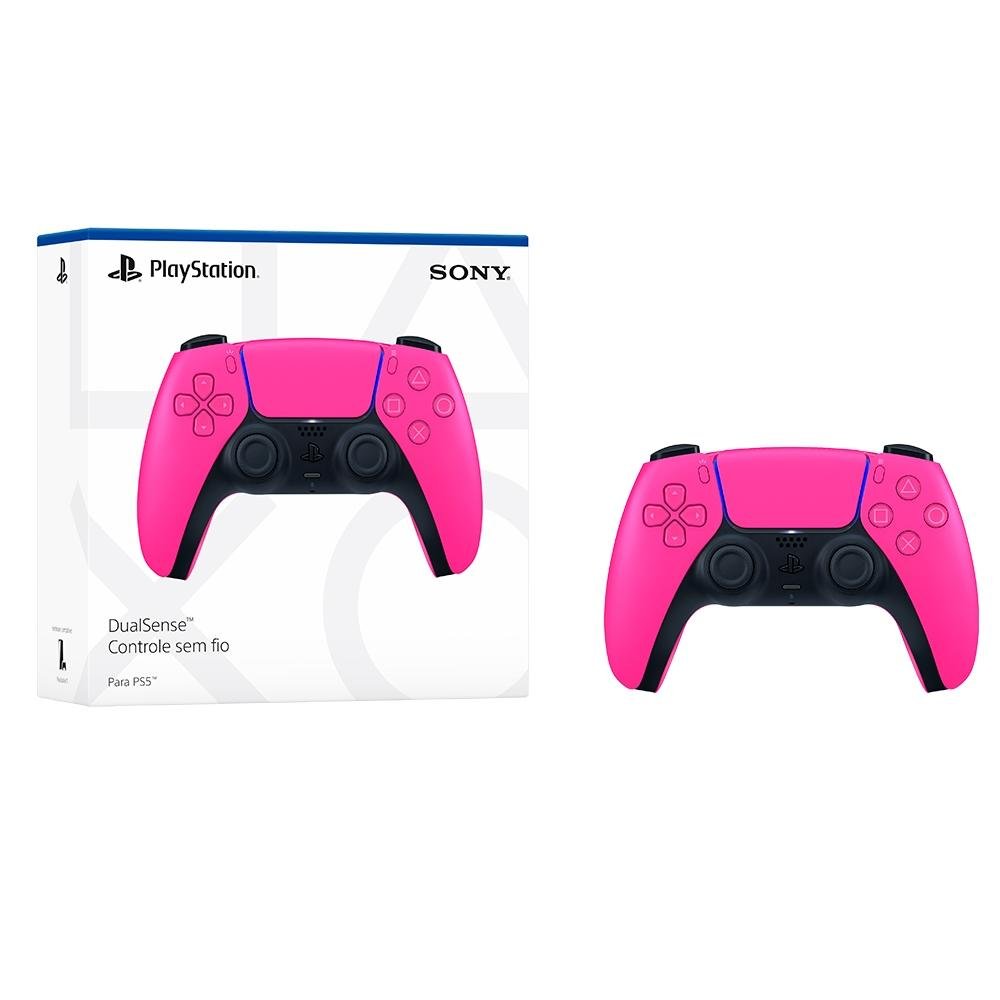 Controle Sony DualSense PS5, Sem Fio, Nova Pink - 3006455 Controle Sony DualSense PS5, Sem Fio, Nova Pink - 3006455