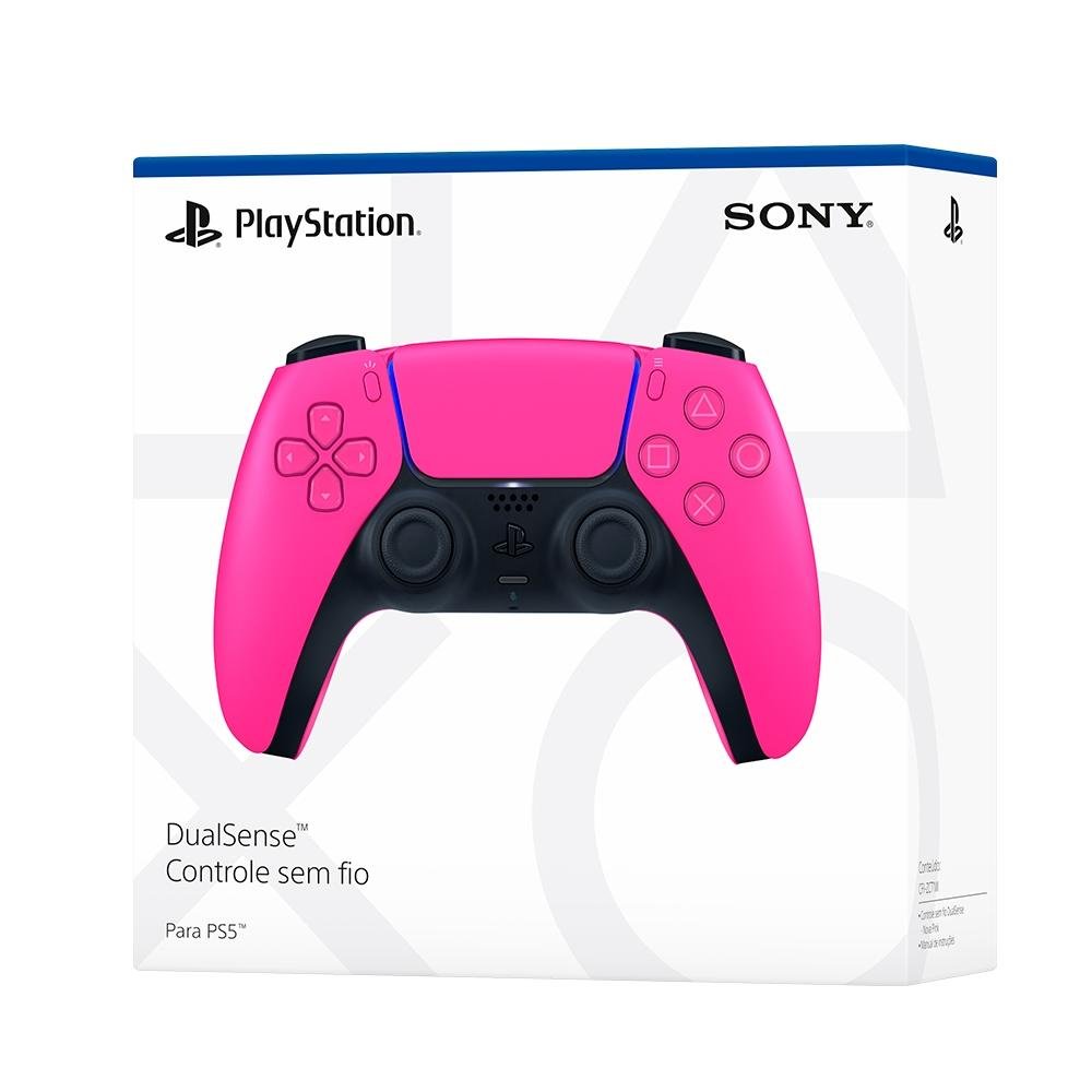 Controle Sony DualSense PS5, Sem Fio, Nova Pink - 3006455 Controle Sony DualSense PS5, Sem Fio, Nova Pink - 3006455