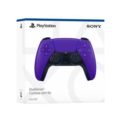 Controle sem fio DualSense para Playstation, Roxo, PS5, CFI-ZCT1W0, Sony -  CX 1 UN - Gamers - Kalunga