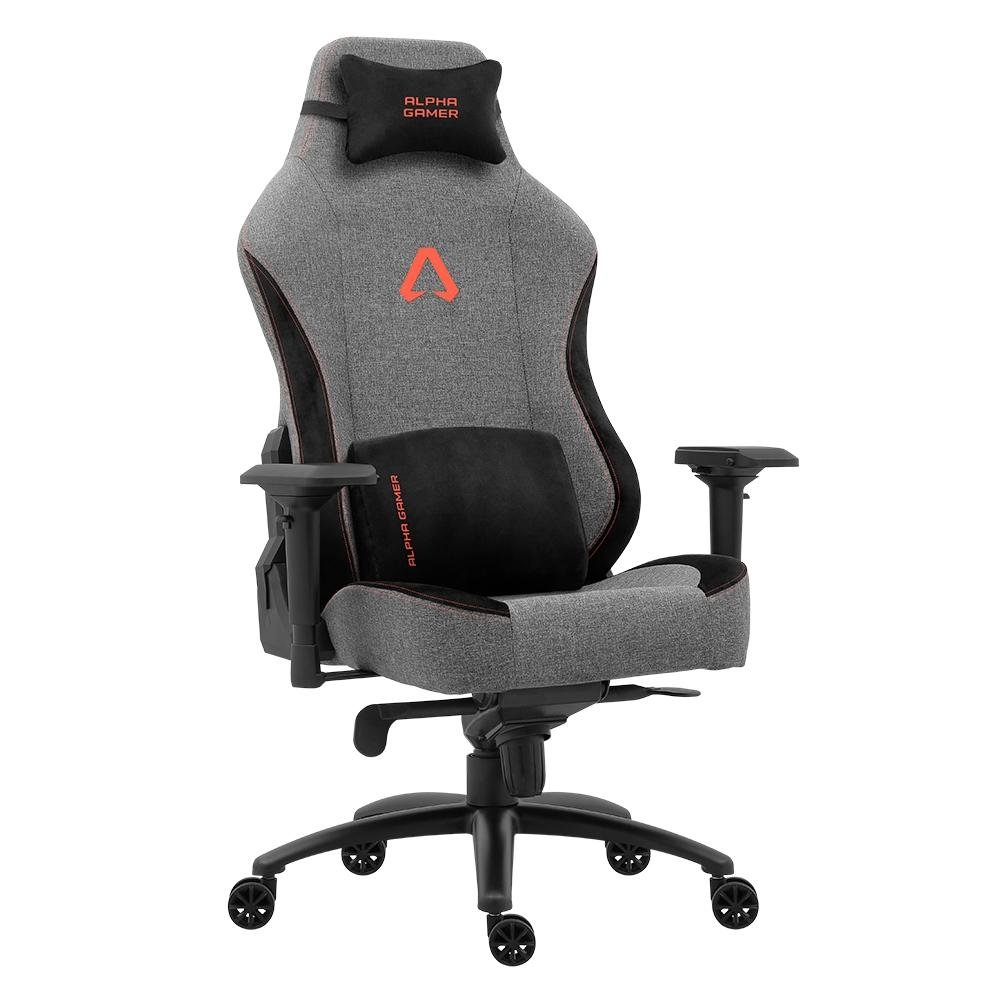 Cadeira Gamer Alpha Gamer Nebula Fabric, Até 150 kg, Apoio de Braço 4D, Reclinável, Cinza e Laranja - AGNEBULA-GRY-O Cadeira Gamer Alpha Gamer Nebula Fabric, Até 150 kg, Apoio de Braço 4D, Reclinável, Cinza e Laranja - AGNEBULA-GRY-O