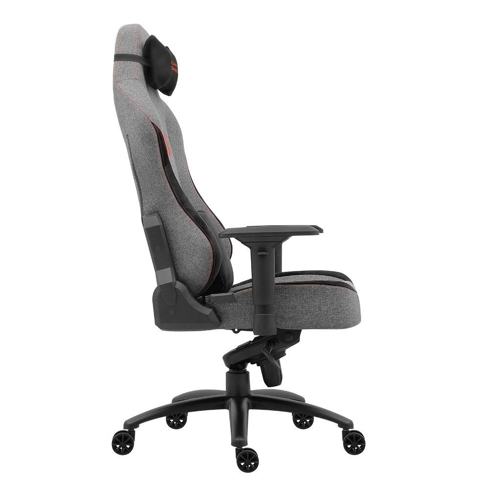 Cadeira Gamer Alpha Gamer Nebula Fabric, Até 150 kg, Apoio de Braço 4D, Reclinável, Cinza e Laranja - AGNEBULA-GRY-O Cadeira Gamer Alpha Gamer Nebula Fabric, Até 150 kg, Apoio de Braço 4D, Reclinável, Cinza e Laranja - AGNEBULA-GRY-O