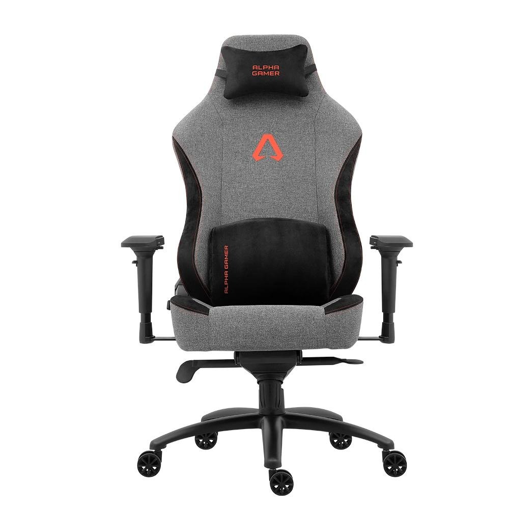 Cadeira Gamer Alpha Gamer Nebula Fabric, Até 150 kg, Apoio de Braço 4D, Reclinável, Cinza e Laranja - AGNEBULA-GRY-O Cadeira Gamer Alpha Gamer Nebula Fabric, Até 150 kg, Apoio de Braço 4D, Reclinável, Cinza e Laranja - AGNEBULA-GRY-O