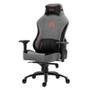 Cadeira Gamer Alpha Gamer Nebula Fabric, Até 150 kg, Apoio de Braço 4D, Reclinável, Cinza e Laranja - AGNEBULA-GRY-O
