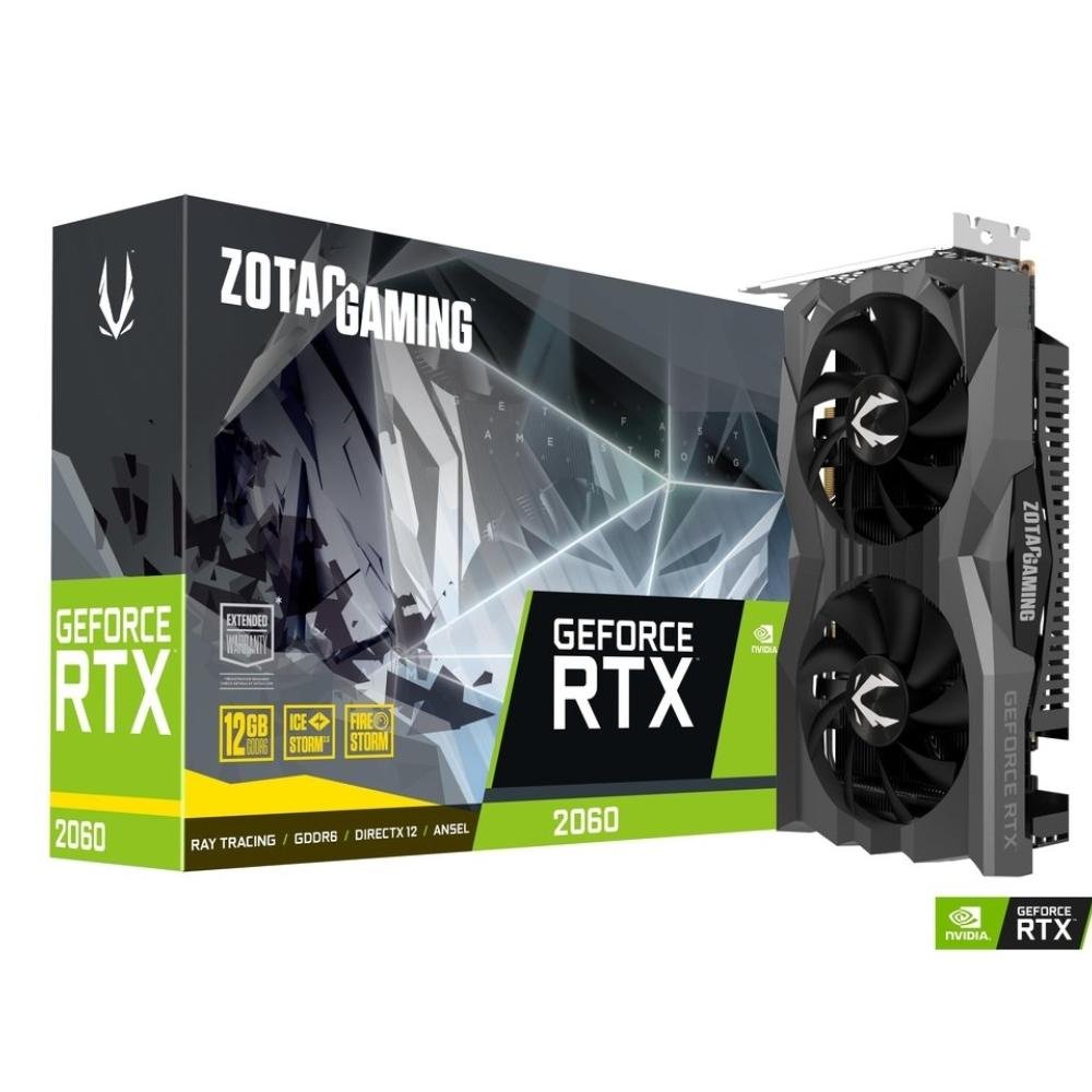 グラフィックボード・グラボ・ビデオカード ZOTAC GAMING GeForce RTX 2060 Twin Fan Placa de Vídeo RTX 2060 Twin Fan, 12GB | KaBuM!