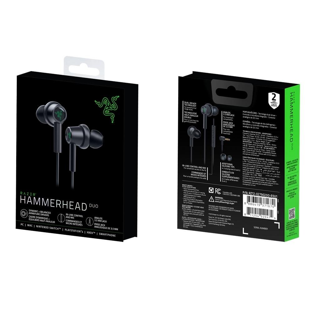 Wired Earbuds Razer Hammerhead Duo Nintendo Switch Razer
