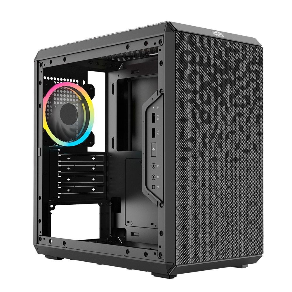 Imagem 2 de 7 do produto Gabinete Cooler Master MasterBox Q300L, Mini Tower, Rainbow, 1x Fan, Preto - MCB-Q300L-KANN-S01