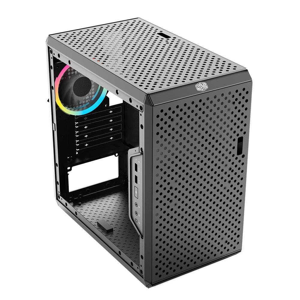 Imagem 3 de 7 do produto Gabinete Cooler Master MasterBox Q300L, Mini Tower, Rainbow, 1x Fan, Preto - MCB-Q300L-KANN-S01