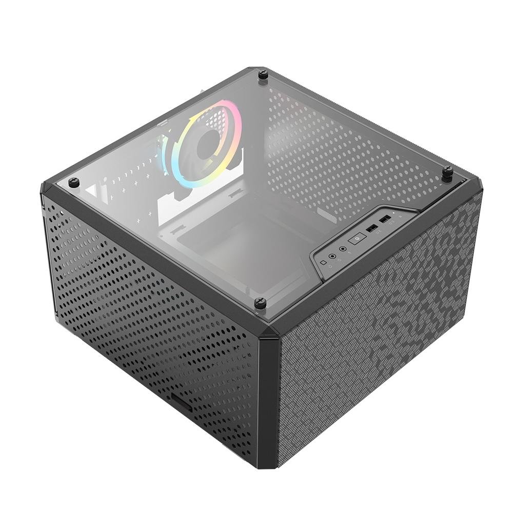 Imagem 7 de 7 do produto Gabinete Cooler Master MasterBox Q300L, Mini Tower, Rainbow, 1x Fan, Preto - MCB-Q300L-KANN-S01
