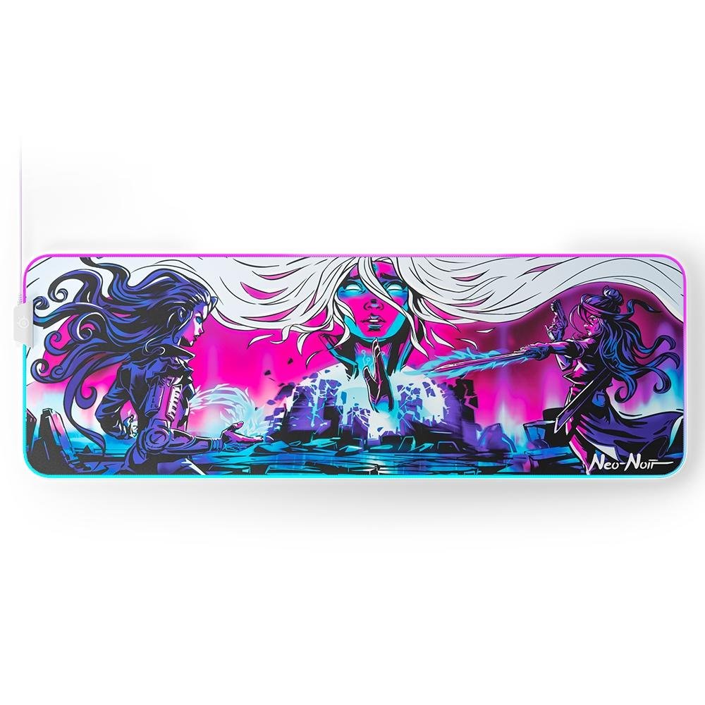 Mousepad Gamer Steelseries QCK Prism XL NEO Noir, RGB, 900x300mm
