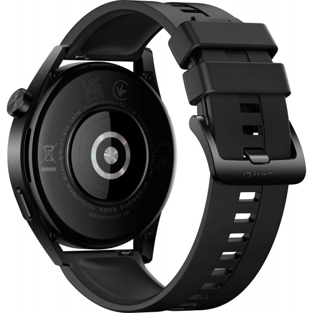 Imagem 6 de 6 do produto Smartwatch Huawei Watch GT3, 46mm, Bluetooth, Tela HD Amoled, GPS, Resistente à Água, Preto - JPT-B19