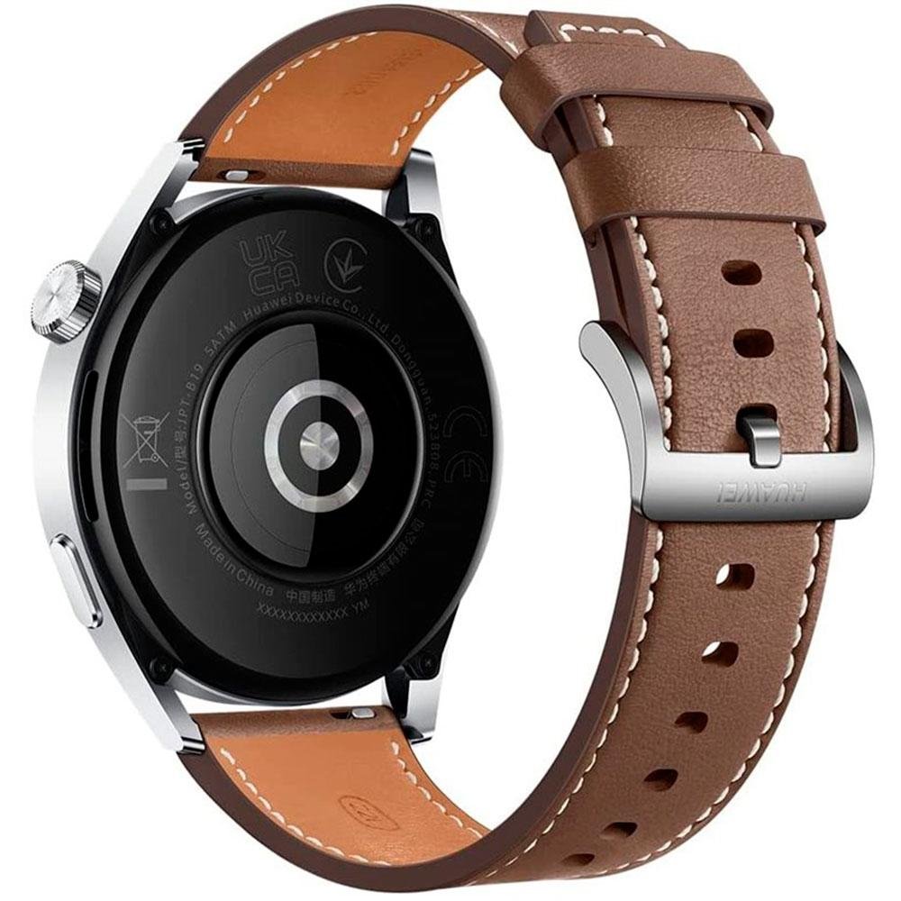 Imagem 4 de 4 do produto Smartwatch Huawei Watch GT3, 46mm, Bluetooth, Tela HD Amoled, GPS, Resistente à Água, Marrom - JPT-B19