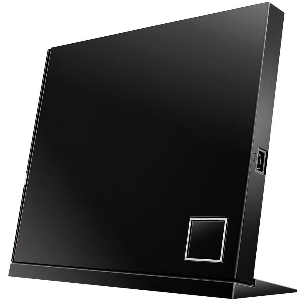Imagem 2 de 2 do produto Drive ASUS Gravador Externo CD/DVD/Blu-Ray, Leitor de CD/DVD/Blu-Ray, Windows e MAC, USB, Preto - SBW-06D2X-U/BLK/G/AS