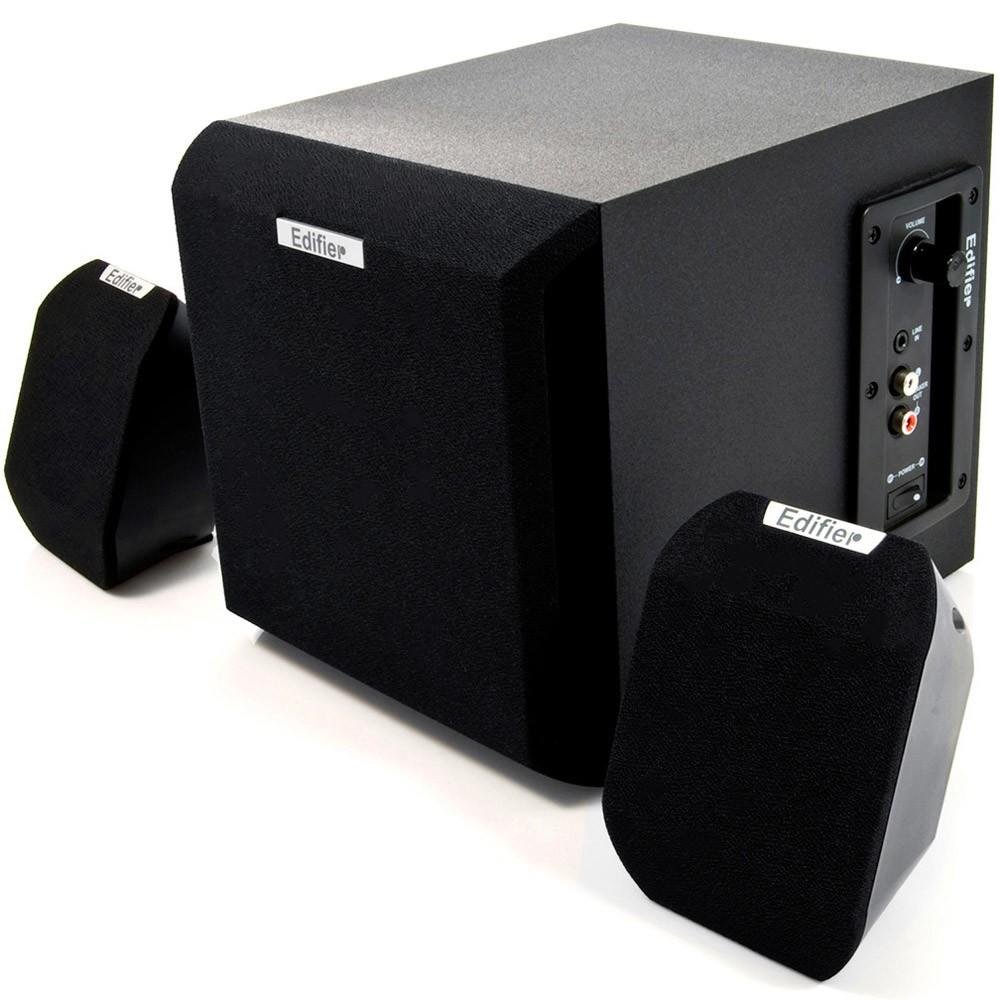 Caixa de som Edifier 2.1 15W RMS X100B - Black