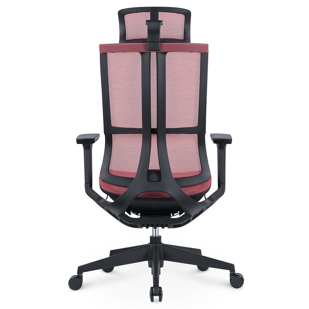 Imagem 5 de 5 do produto Cadeira Office Husky Technologies Sit 770, Até 120 kg, Encosto de Cabeça 2D, Encosto de Braço 3D, Apoio para Pés, Preto e Vermelho - HOFB014
