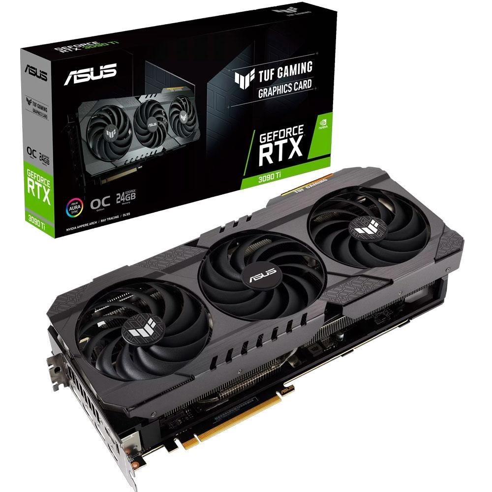グラフィックボード・グラボ・ビデオカード TUF Gaming GeForce RTX3090Ti 24GB Placa de Vídeo Asus TUF RTX 3090 TI O 24G | KaBuM!