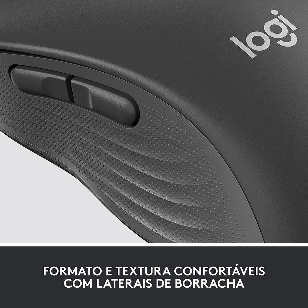 Mouse Sem Fio ( Balão.info) Signature M650, 2000 DPI, Compacto, 5 Botões, Silencioso, Bluetooth, USB, Grafite - 910-( Balão.info - foto 7